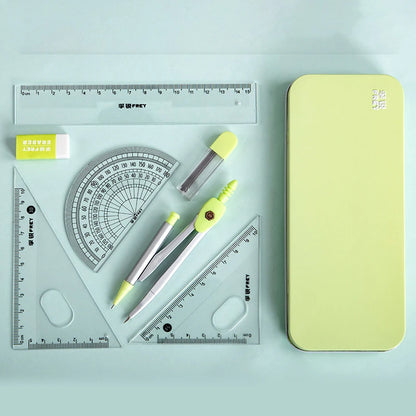 🎓 Multi-function Geometric Drawing Ruler – Transparent