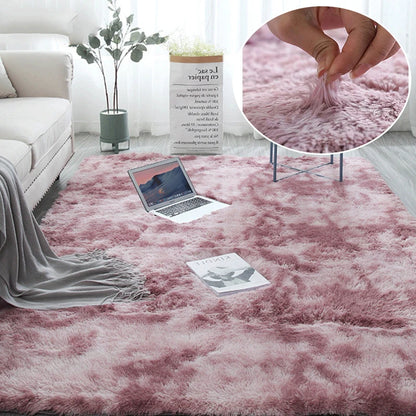 RainbowCloud Plush Rug – Ultra-Soft, Vibrant & Cozy Home Comfort