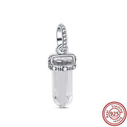 ✨ 925 Silver Sparkling Charms – ❄️ Snowflake, 🌿 Herbarium, 😇 Angel Wings & ❤️ Heart | Pandora-Style Bracelet Compatible