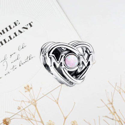 ✨ 925 Silver DIY Charms – 🎈 Hot Air Balloon, 💖 Mother & Daughter Hearts, 💗 Pink Murano Glass | Pandora-Style Bracelet Compatible