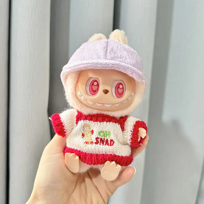 Labubu 17cm Kawaii Plush Doll Outfit – Kpop EXO Pumpkin Set Accessories