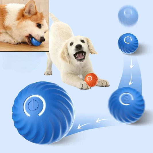 Automatic Bouncing Dog Toy Ball – USB Smart Rolling Chew Ball for Puppies