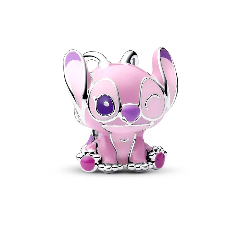 ✨ Miniso Disney Charms – Mickey, Minnie, Marie Cat & Stitch | Pandora-Style Bracelet Compatible