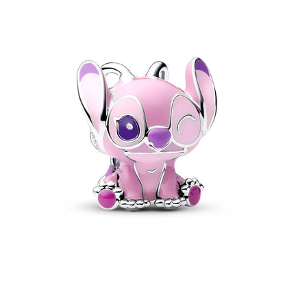 ✨ Miniso Disney Charms – Mickey, Minnie, Marie Cat & Stitch | Pandora-Style Bracelet Compatible