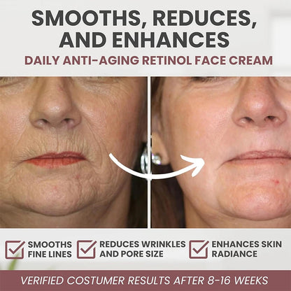 🌟 Advanced Anti-Aging Serum with Retinol, Peptides & Ceramides – Wrinkle Reducer & Deep Hydration