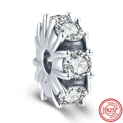 ✨ 925 Silver Sparkling Charms – ❄️ Snowflake, 🌿 Herbarium, 😇 Angel Wings & ❤️ Heart | Pandora-Style Bracelet Compatible