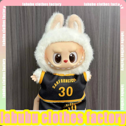 Labubu Anime Sports Jersey – Clothes for 15/17cm V1 & V2 Dolls