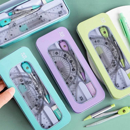 🎓 Multi-function Geometric Drawing Ruler – Transparent
