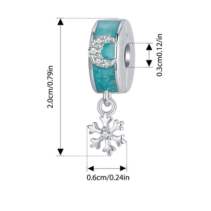 ✨ 925 Silver Winter Charms – ❄️ Snowflake & 🦋 Butterfly | Pandora-Style Bracelet Compatible