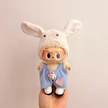 Labubu Velcro Dress Set – Cute Casual Skirt Outfit for 17cm Dolls