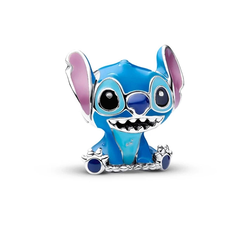 ✨ Miniso Disney Charms – Mickey, Minnie, Marie Cat & Stitch | Pandora-Style Bracelet Compatible