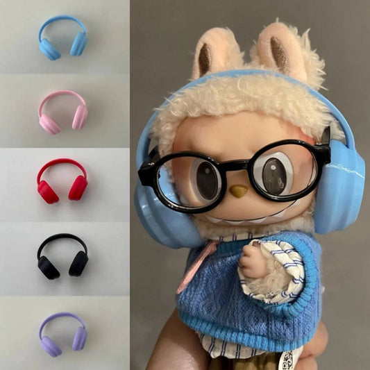 17cm Labubu Fashion Earphone Accessories – 10cm Cotton Doll Earphones in Macaron Colors