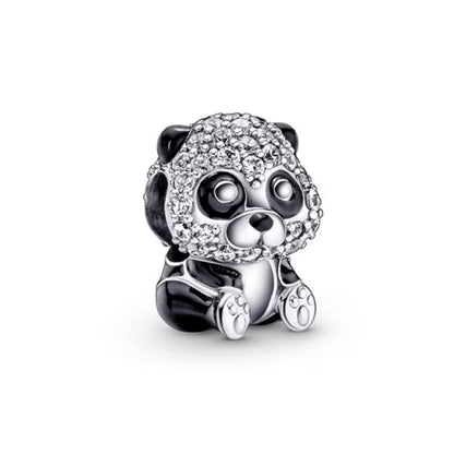 ✨ 925 Silver Steampunk Charms – 🐼 Panda Bear | Pandora-Style Bracelet Compatible