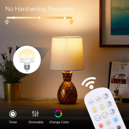 Glow Anywhere™ – Cordless Rechargeable Remote-Controlled LED Bulb