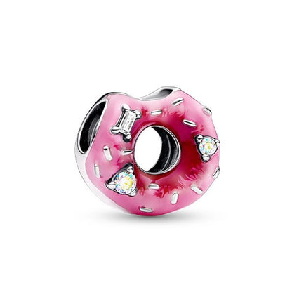 ✨ 925 Silver DIY Charms – 🎈 Hot Air Balloon, 💖 Mother & Daughter Hearts, 💗 Pink Murano Glass | Pandora-Style Bracelet Compatible