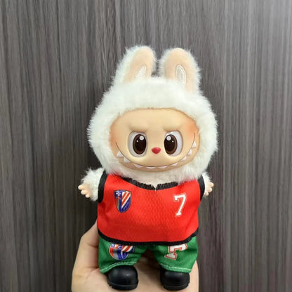 Labubu Anime Sports Jersey – Clothes for 15/17cm V1 & V2 Dolls