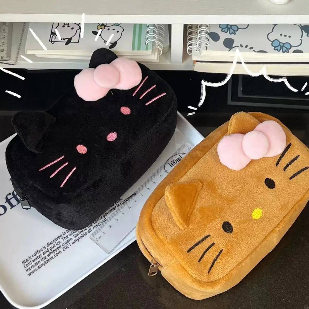 Kawaii Hello Kitty Plush Pencil Case 🎀