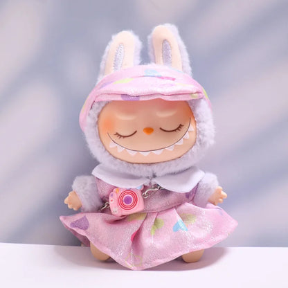Labubu Spring Summer Dress – Fashion Clothes for 17cm Labubu Dolls