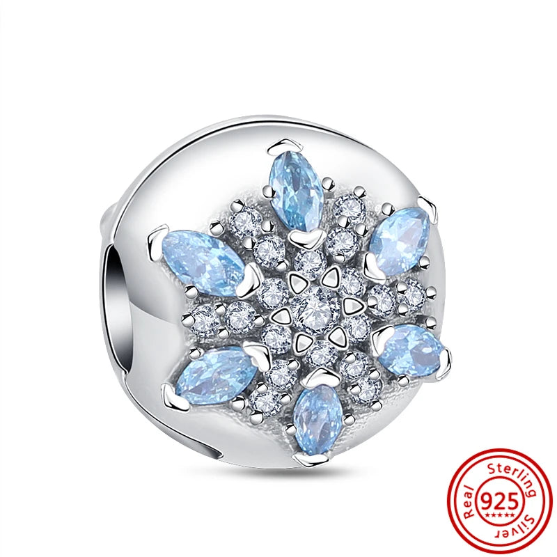 ✨ Winter Charms – ❄️ Snowflake, ⛄ Snowman, 🏠 Snowy House & 🎩 Hat | Pandora-Style Bracelet Compatible