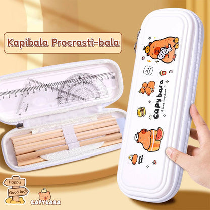 Kawaii Capybara 3D Pencil Case – Cute Large Capacity EVA Stationery Box