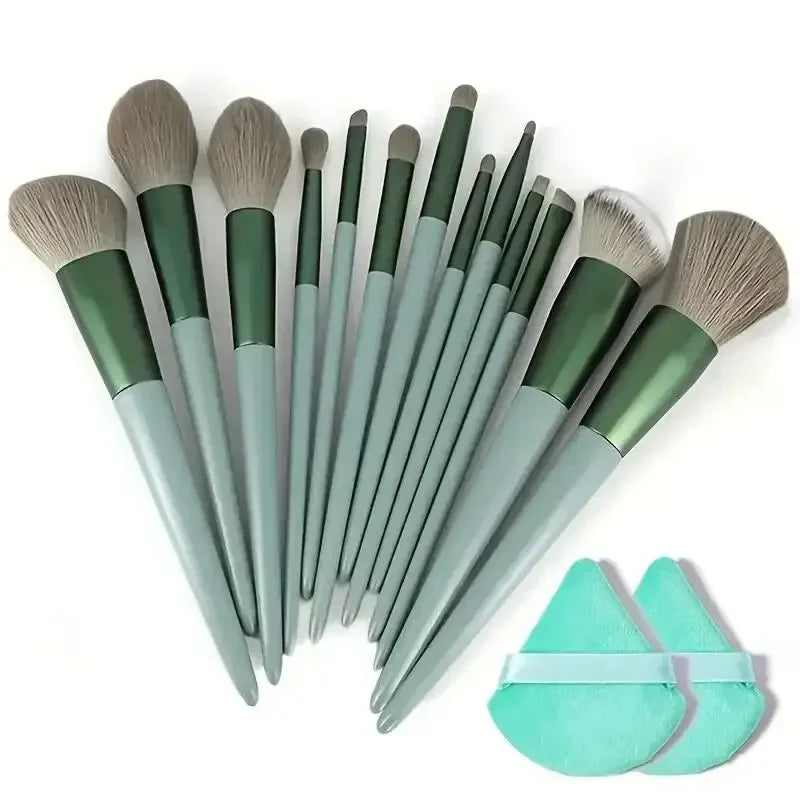 Professional Soft Makeup Brush Set – Fluffy Foundation, Powder, Eyeshadow & Blending Brushes
