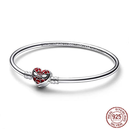 ✨ 925 Silver Marvel Charms – 🕷️ Deadpool & 🐺 Wolverine | Pandora-Style Bracelet Compatible