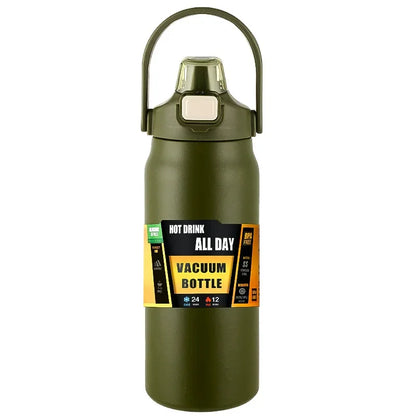 🥤 500ml Stainless Steel Insulated Water Bottle with One-Click Pop-Up Straw Lid