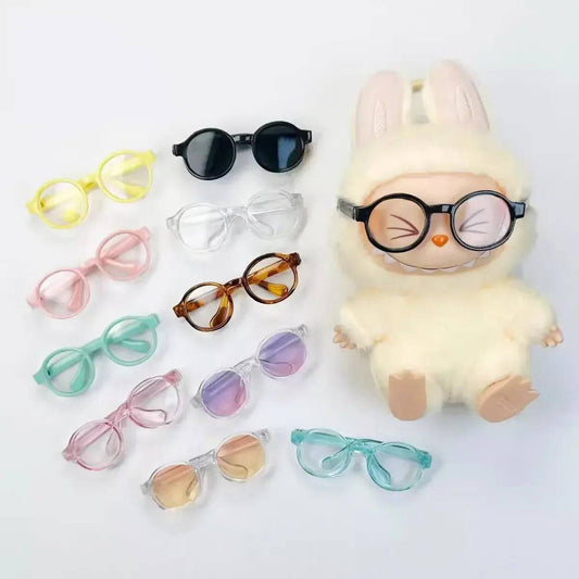 Mini Doll Glasses – 6.5cm Accessory for 15cm Labubu & 1/3 BJD Dolls (11 Colors)