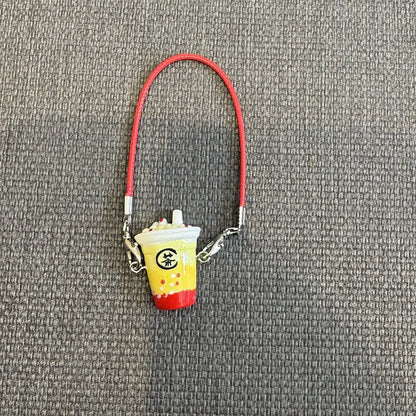 Mini Resin Flocking 3D Bichon Frise Dog Pendant Charm – for 15cm & 17cm Labubu Dolls