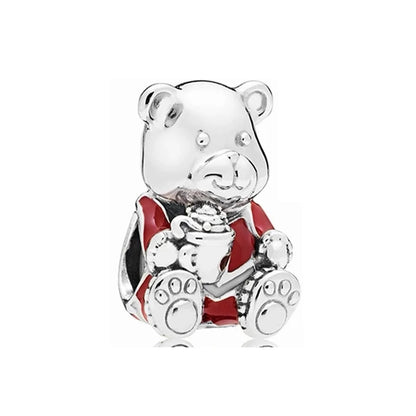 ✨ 925 Silver Steampunk Charms – 🐼 Panda Bear | Pandora-Style Bracelet Compatible