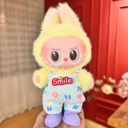 Labubu Velcro Dress Set – Cute Casual Skirt Outfit for 17cm Dolls