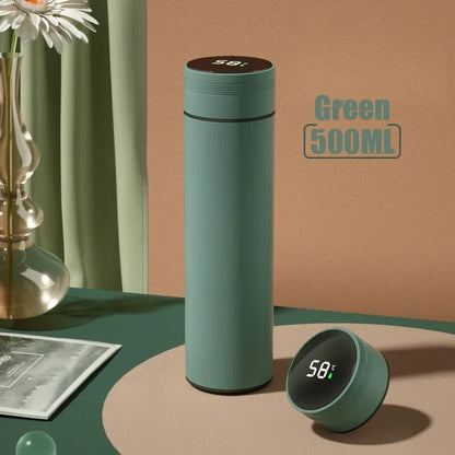 🧊 500ML Smart Temperature Display Thermos Bottle – Premium Stainless Steel Vacuum Insulated Flask