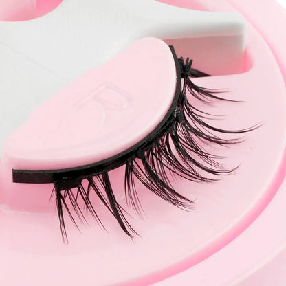 Reusable Magnetic Eyelashes – 1 Pair Natural Curly & Fluffy Lashes with Tweezer, No Glue Needed
