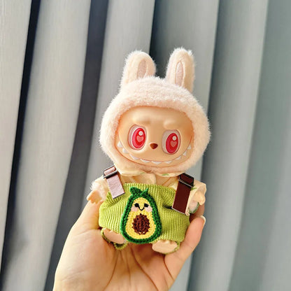 Labubu 17cm Kawaii Plush Doll Outfit – Kpop EXO Pumpkin Set Accessories