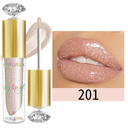 ✨ 9 Colors Diamond Shimmer Glitter Lip Gloss 💎 | Moisturizing, Sparkling Liquid Lipstick – Pearl Shine Makeup