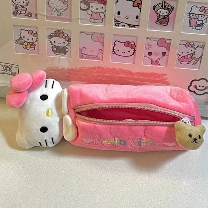 Kawaii Pink Hello Kitty Pencil Bag – Cute Cat Stationery Box for Girls