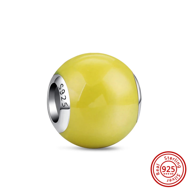 ✨ 925 Silver Gold-Plated Charms – ✨ Sparkling Dangle Beads | Pandora-Style Bracelet Compatible
