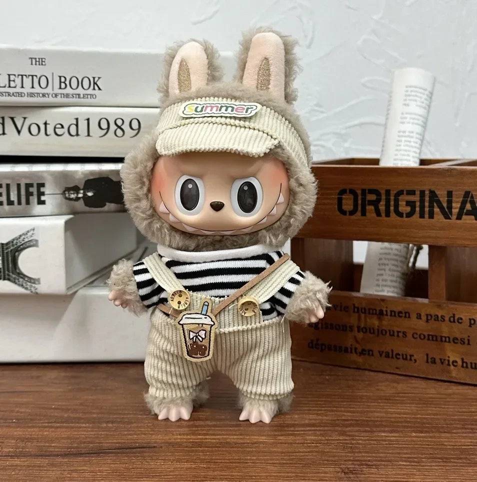 Labubu 17cm Plush Toy Clothes – Multiple Styles Trendy Outfit Set