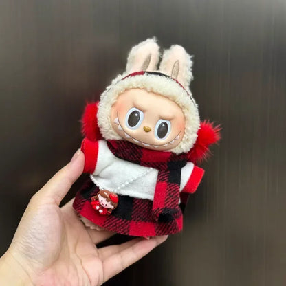 Labubu 17cm Plush Toy Clothes – Multiple Styles Trendy Outfit Set