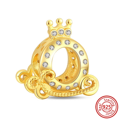 ✨ 925 Silver Gold-Plated Charms – ✨ Sparkling Dangle Beads | Pandora-Style Bracelet Compatible
