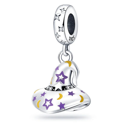 ✨ 925 Sterling Silver Halloween Charms – 🧙‍♀️ Witch, 💀 Skeleton, 👻 Ghost & 🎃 Pumpkin | Pandora-Style Bracelet Compatible