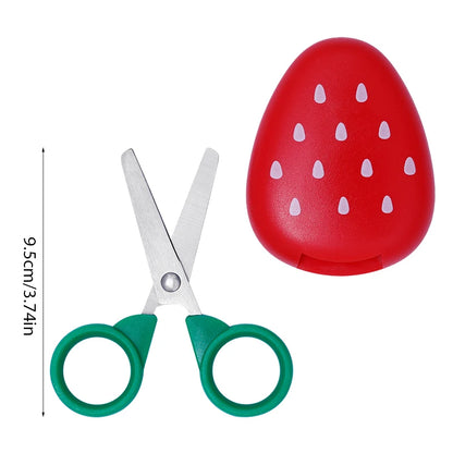 📏✂️🍉 Fruit-Shaped Kids Safety Scissors – Fun & Safe for DIY Crafts!