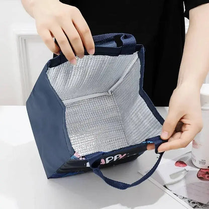 🍱🧸🎒 Kids Cartoon Insulated Lunch Bag – Portable Thermal Cooler Bento Pouch!