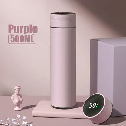 🧊 500ML Smart Temperature Display Thermos Bottle – Premium Stainless Steel Vacuum Insulated Flask