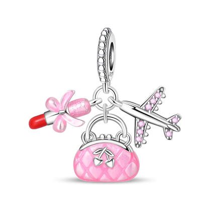✨ 925 Silver Gold-Plated Charms – ✨ Sparkling Dangle Beads | Pandora-Style Bracelet Compatible