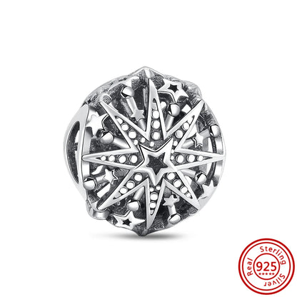 ✨ Winter Charms – ❄️ Snowflake, ⛄ Snowman, 🏠 Snowy House & 🎩 Hat | Pandora-Style Bracelet Compatible