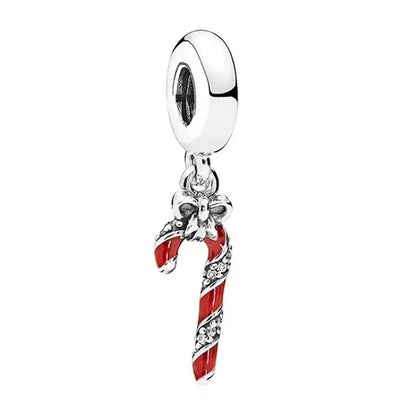 ✨ 925 Silver Christmas Charms – 🍪 Gingerbread, 🦌 Elk & ⛄ Snowman | Pandora-Style Bracelet Compatible