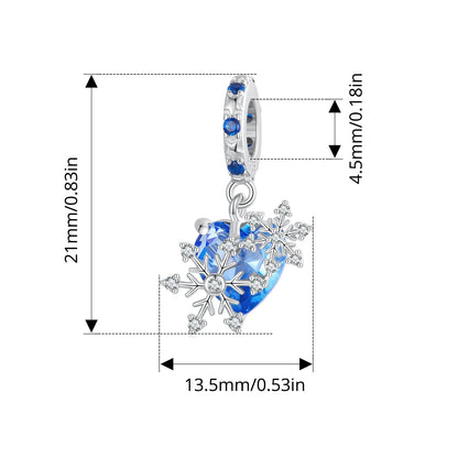 ✨ 925 Silver Winter Charms – ❄️ Snowflake & 🦋 Butterfly | Pandora-Style Bracelet Compatible