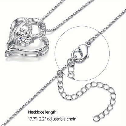 🌹 Exquisite Kunstrosenbox und Herzkette – Perfektes Geschenk für Frauen 🎁 