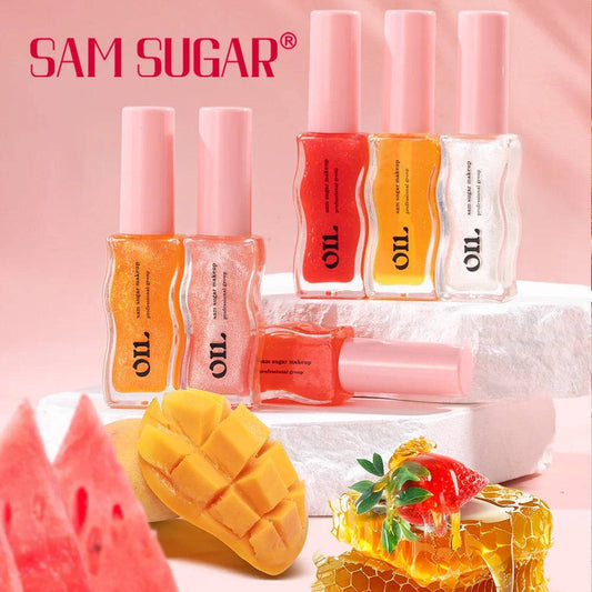 🍓 Fruit Honey Essence Lip Oil – Sexy Plump Lip Jelly with Strawberry Tint